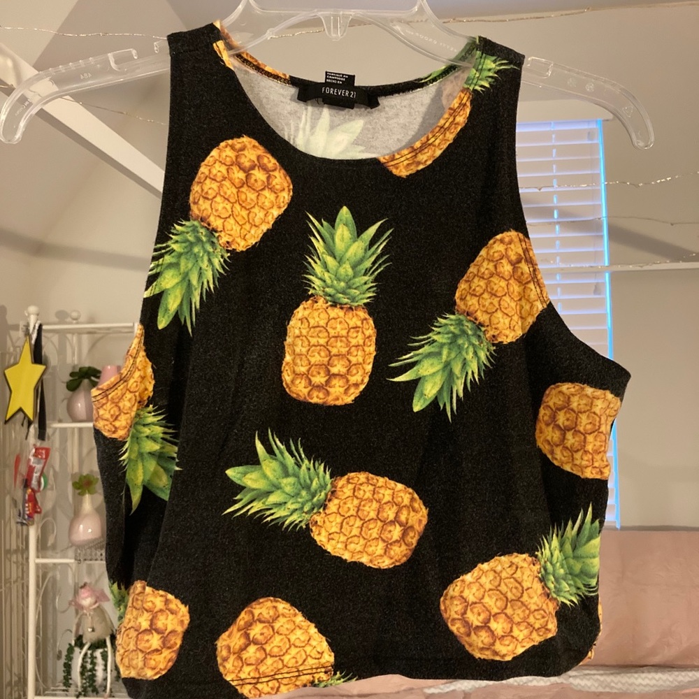 Forever21 Pineapple crop top